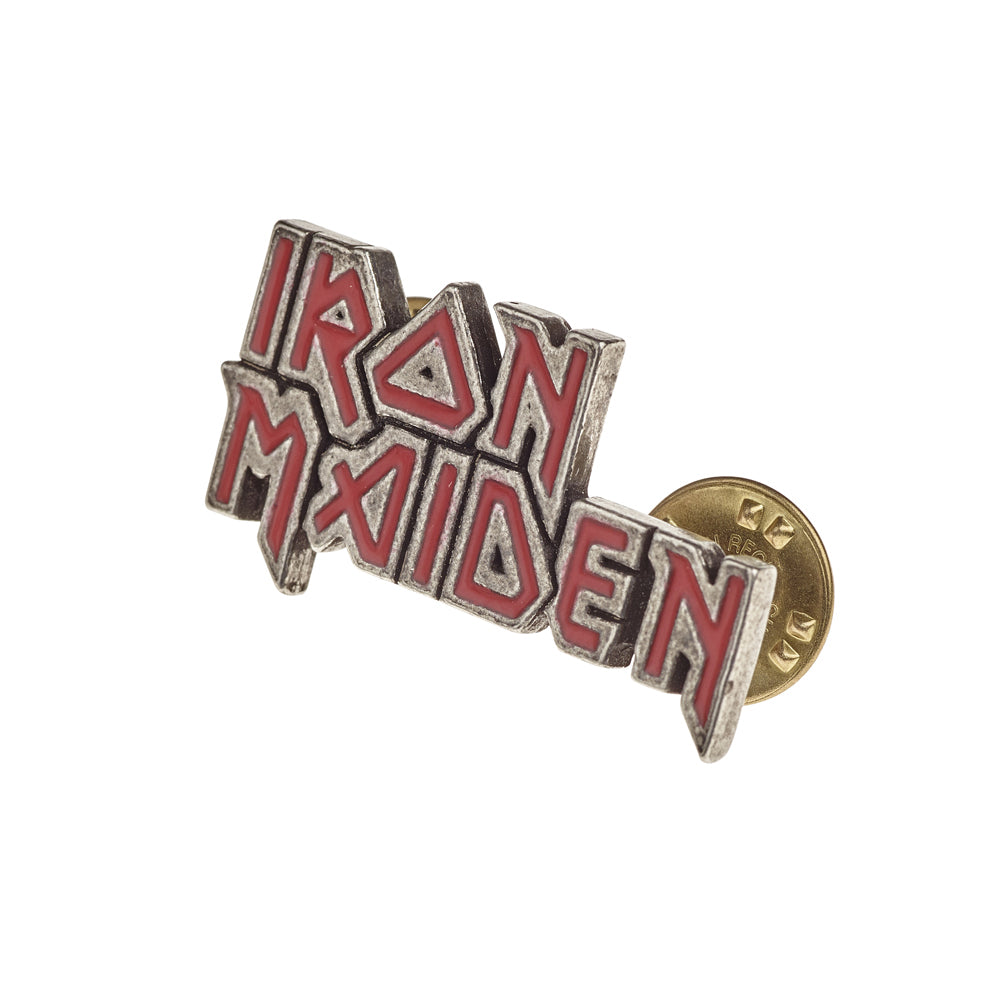 Iron Maiden Enamelled Logo Pin sideview