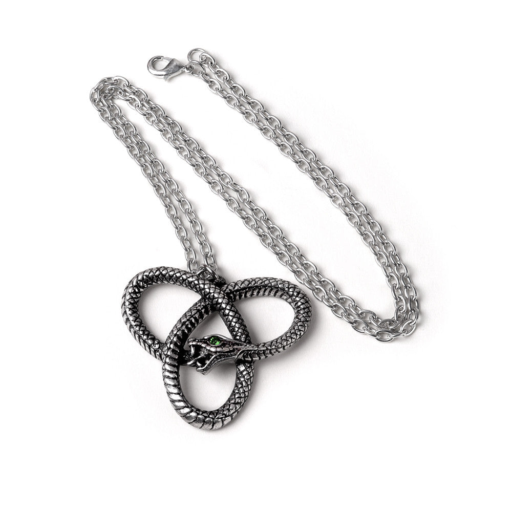 Knotted Snake Pendant with the chain