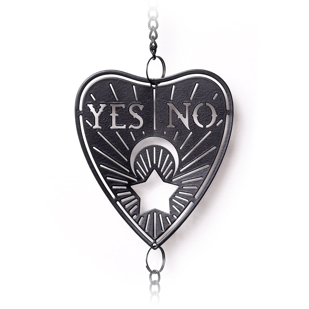 Ouija Hanging Decoration close up of the yes and no