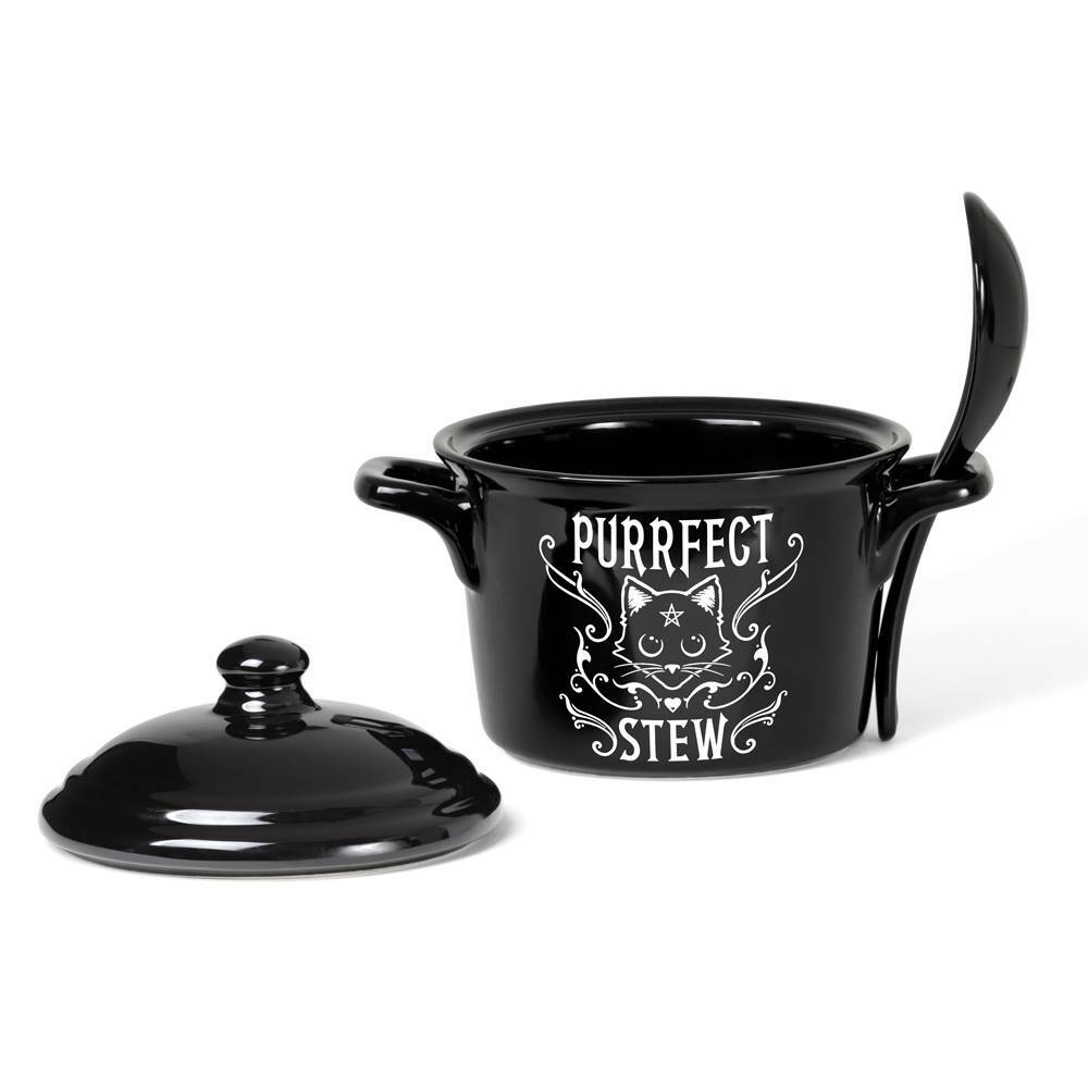 Purrfect Stew Bowl open lid