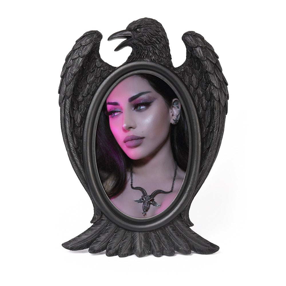 Raven Photo Frame with a photo