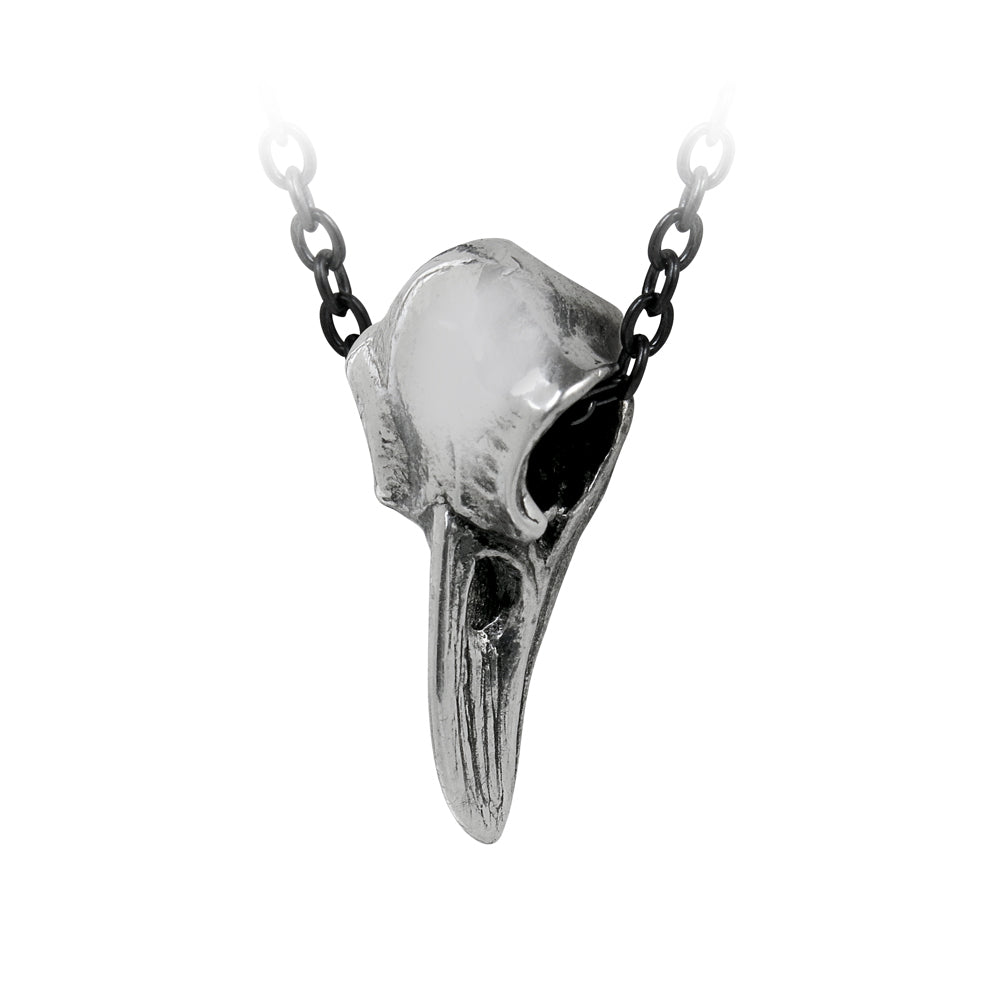 Raven Skull Pendant close up