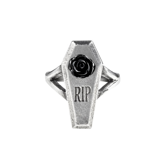 Rose Coffin Ring Front