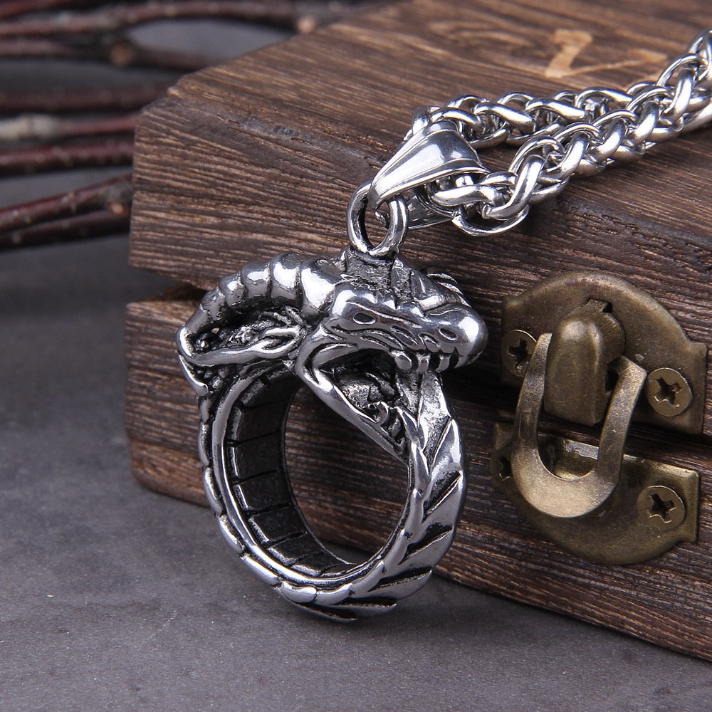 Ouroboros Snake Chain Pendant