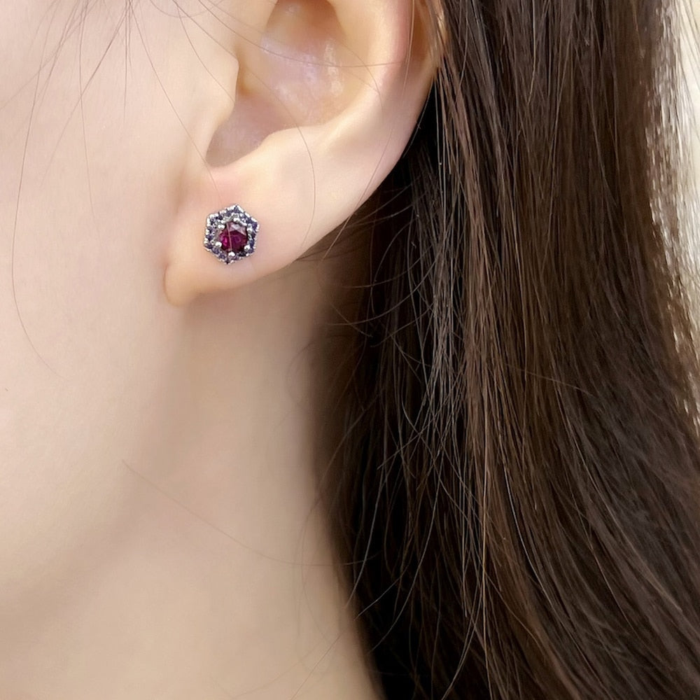 Hexagon Studs Earrings