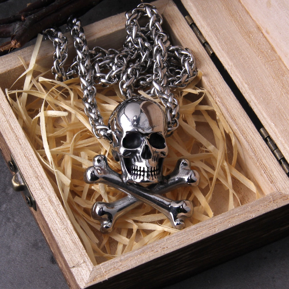 Skull And Cross Bones Necklace