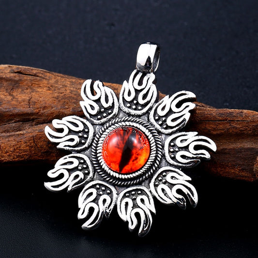 The Burning Ever Watching Evil Eye Pendant