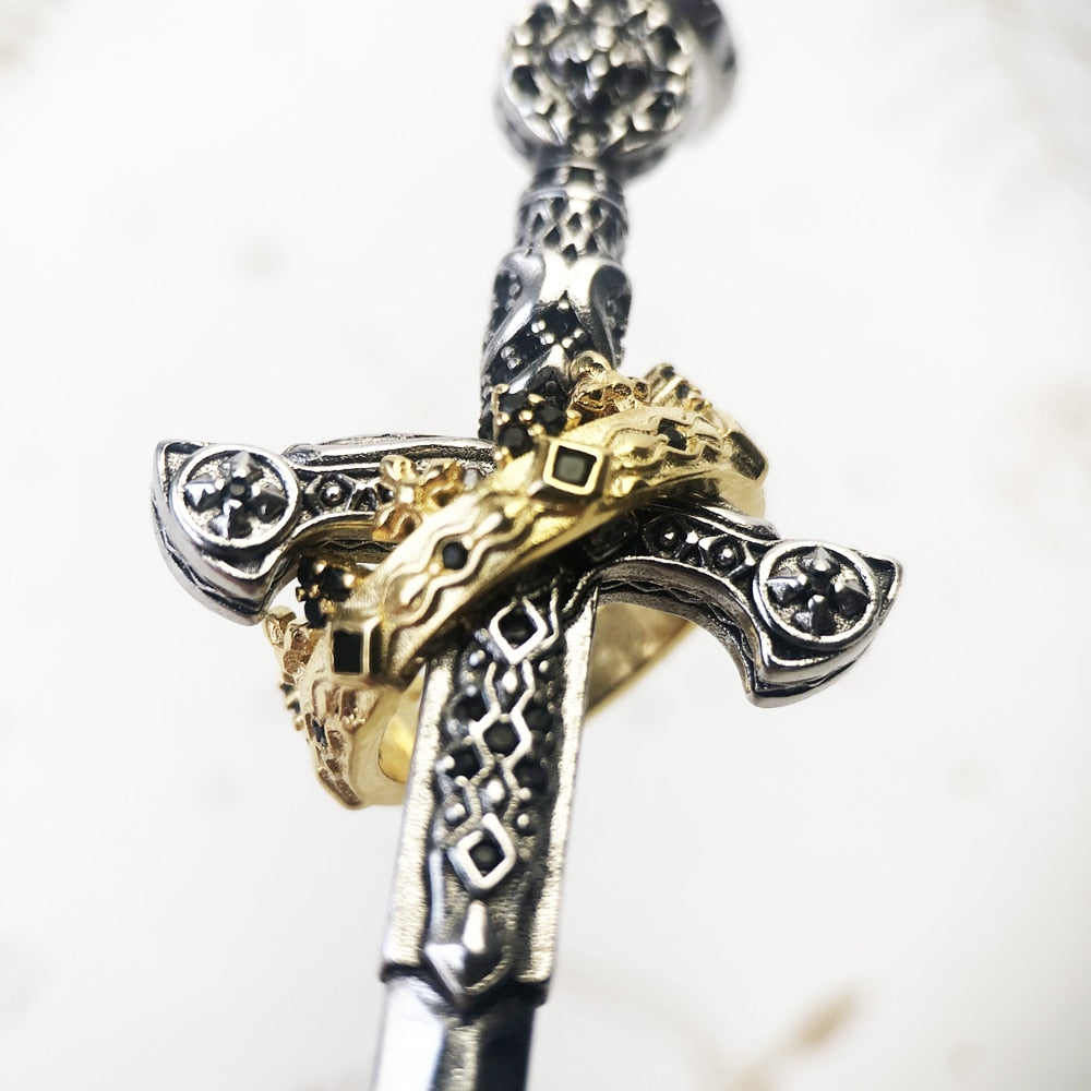 Sword And Crown Pendant