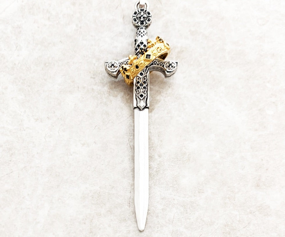 Sword And Crown Pendant