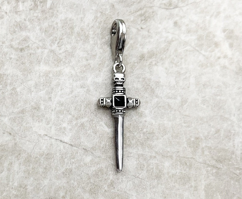 Sword And Skull Charm