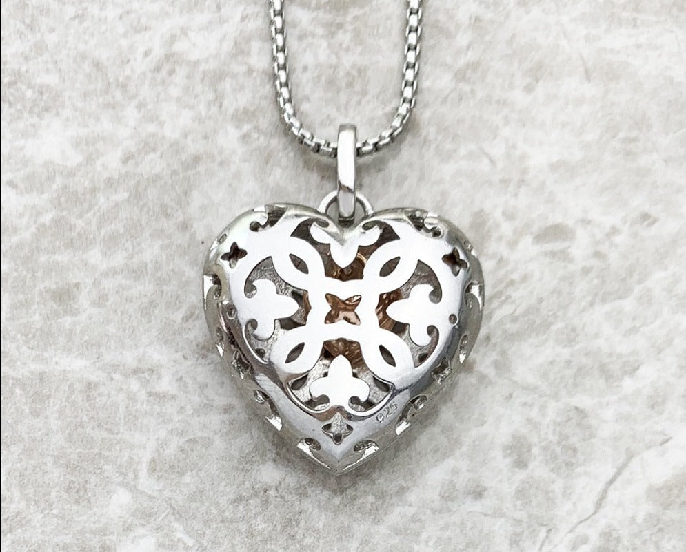 Hidden hot sale love necklace