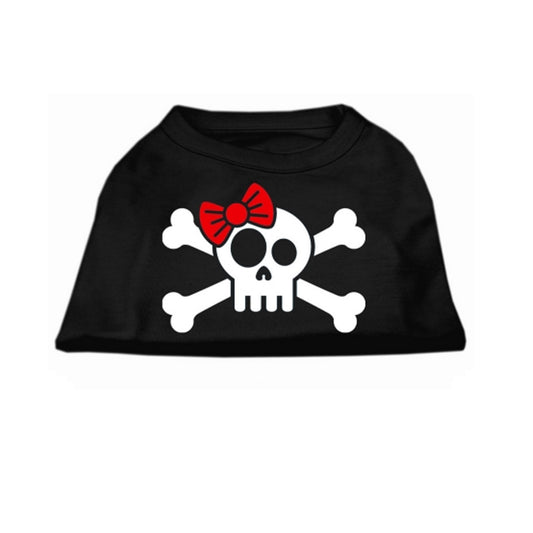 Skull And Cross Bones With A Bow Pet Shirt