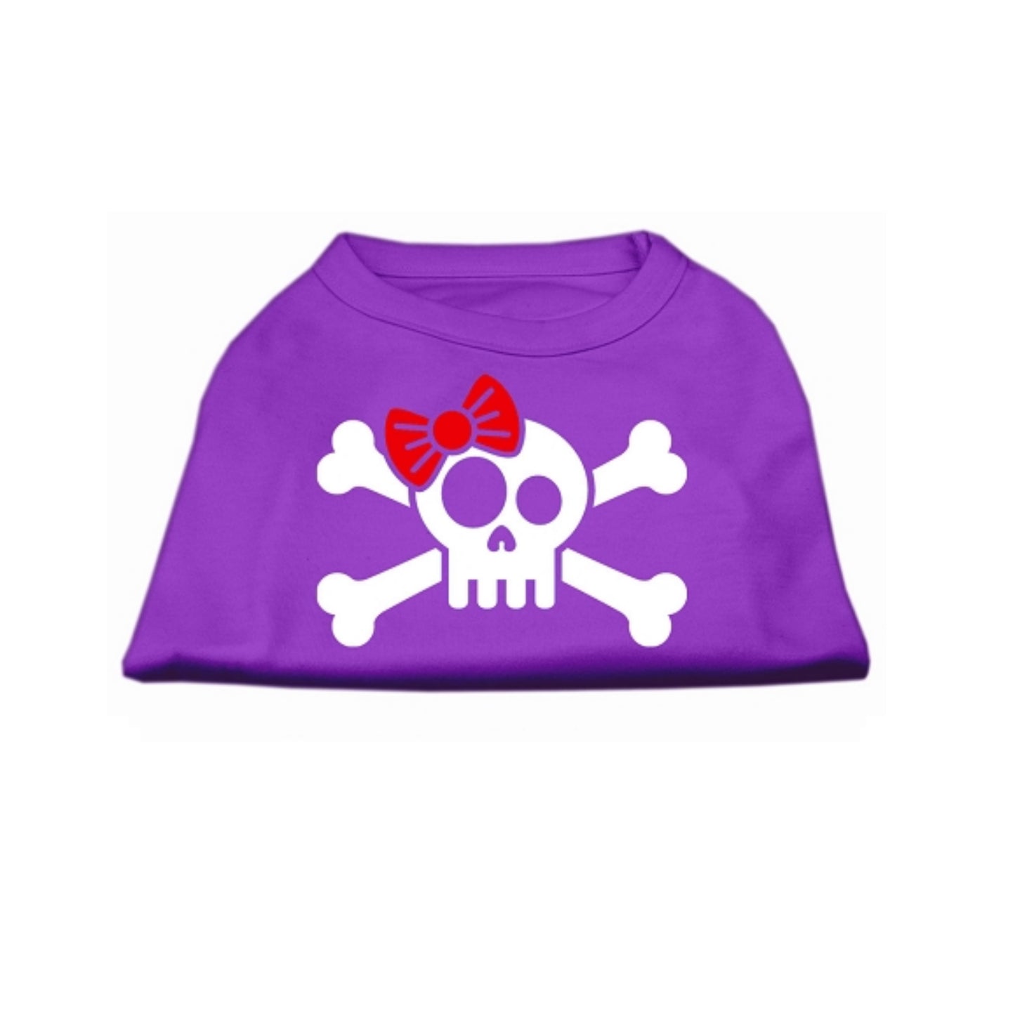 Skull And Cross Bones With A Bow Pet Shirt