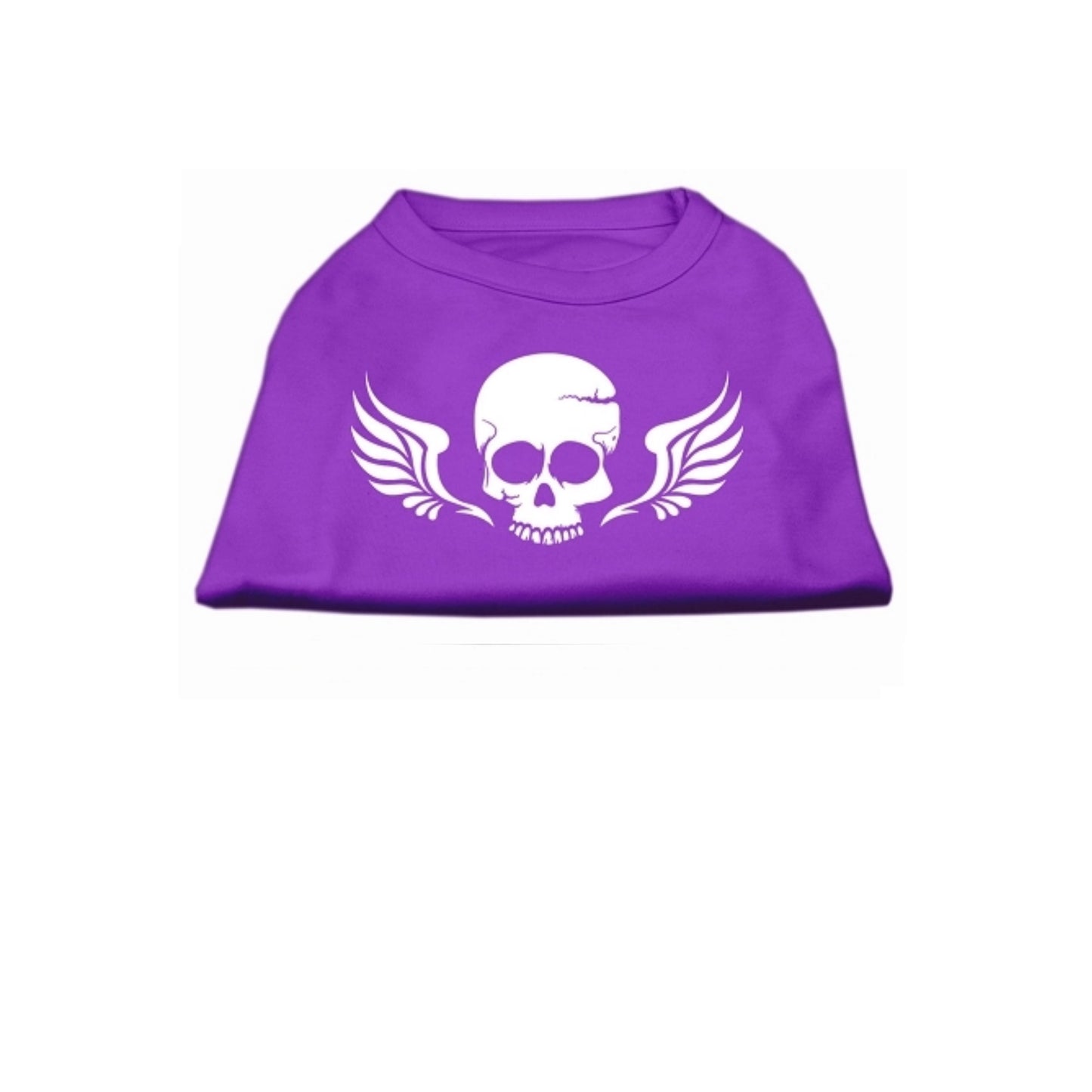 Skull And Wings Pet Shirt purple