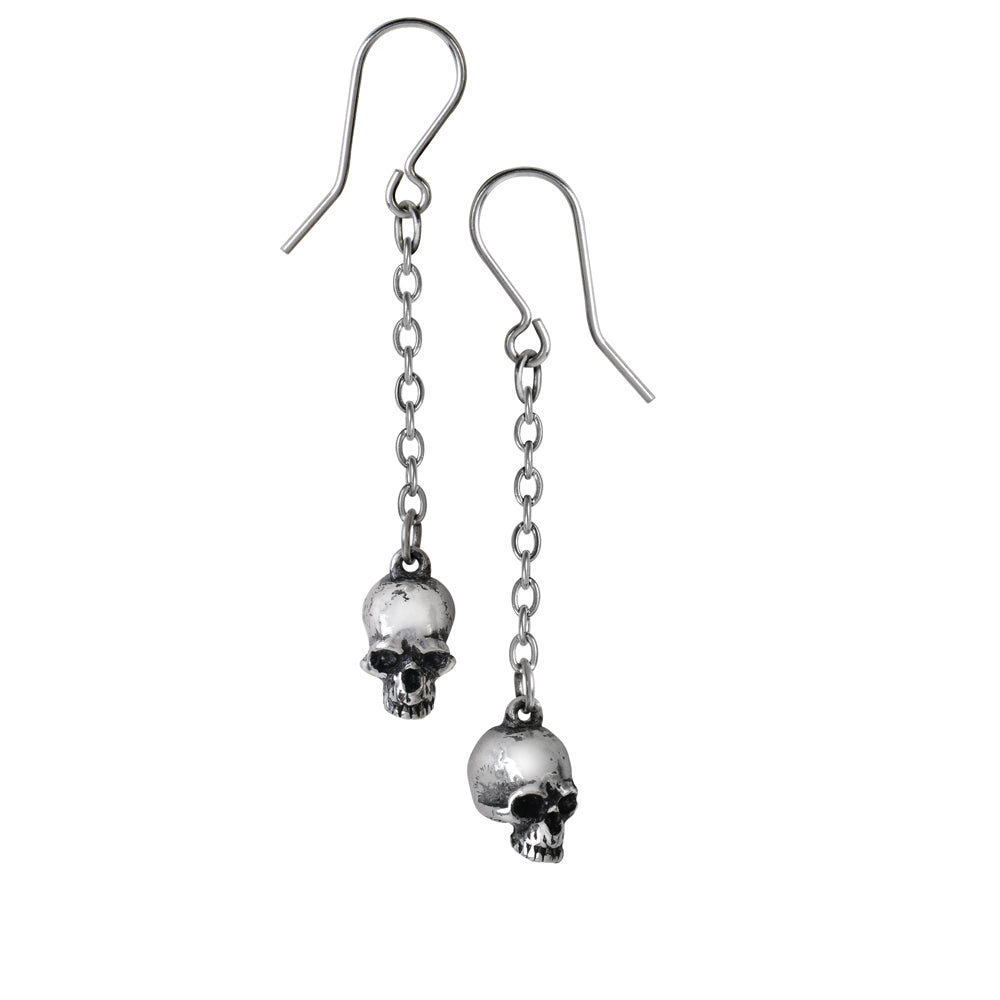 Skull Earrings front view