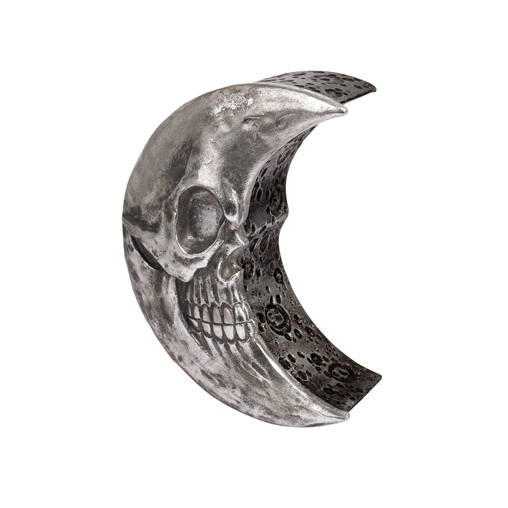 Skull Moon Box silver side view