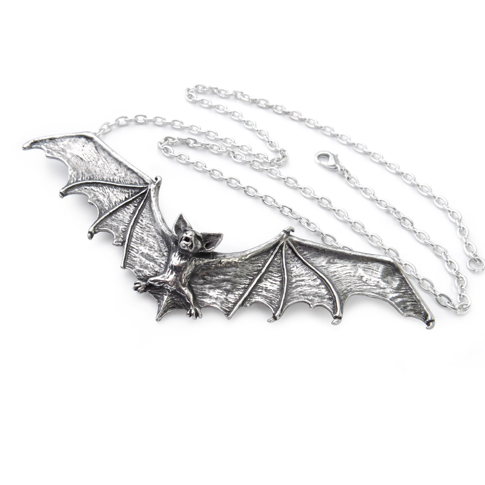 Swooping Bat Pendant with chain