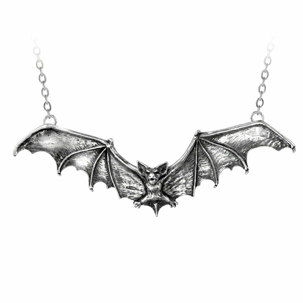 Swooping Bat Pendant close up