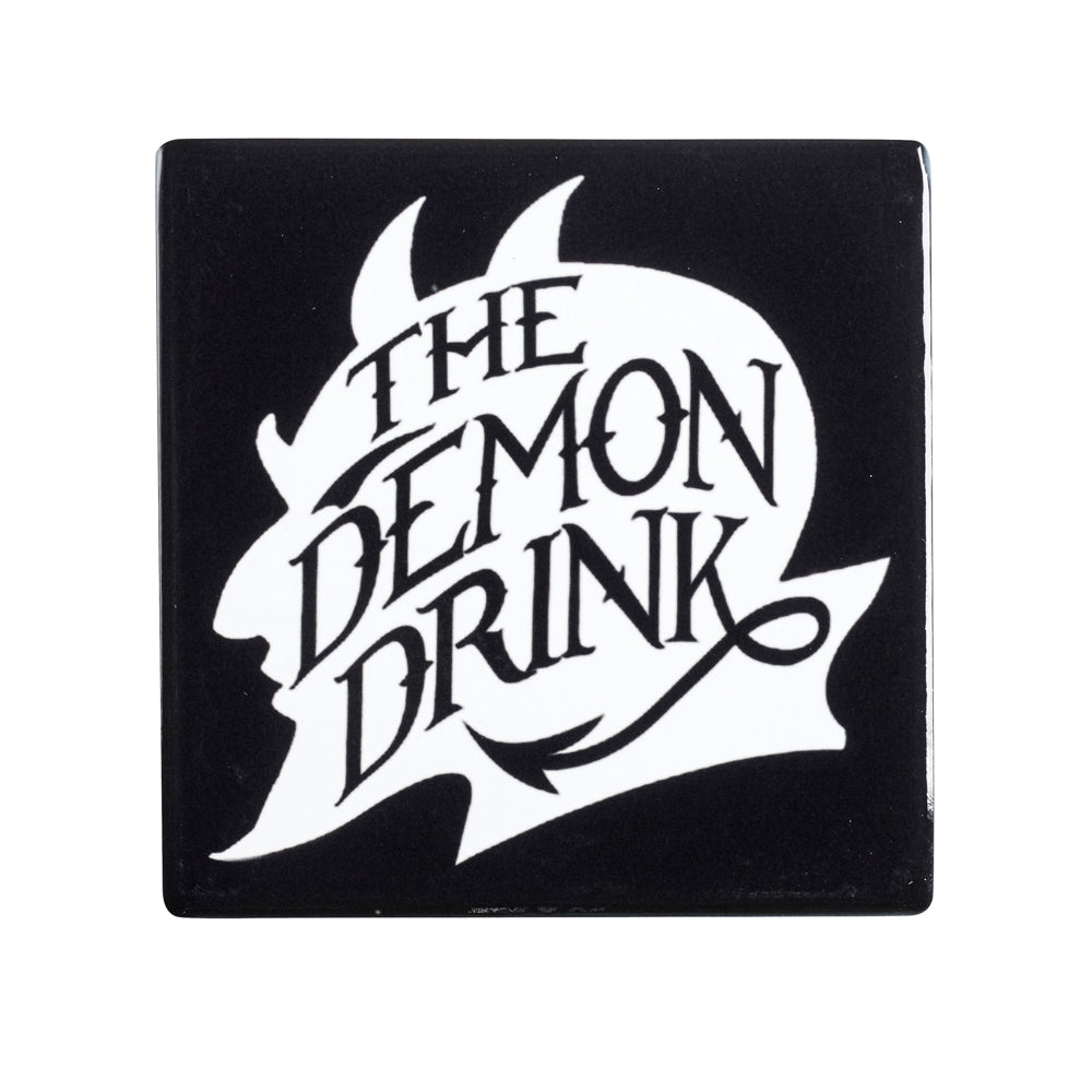 The Demon Drink Coaster top view