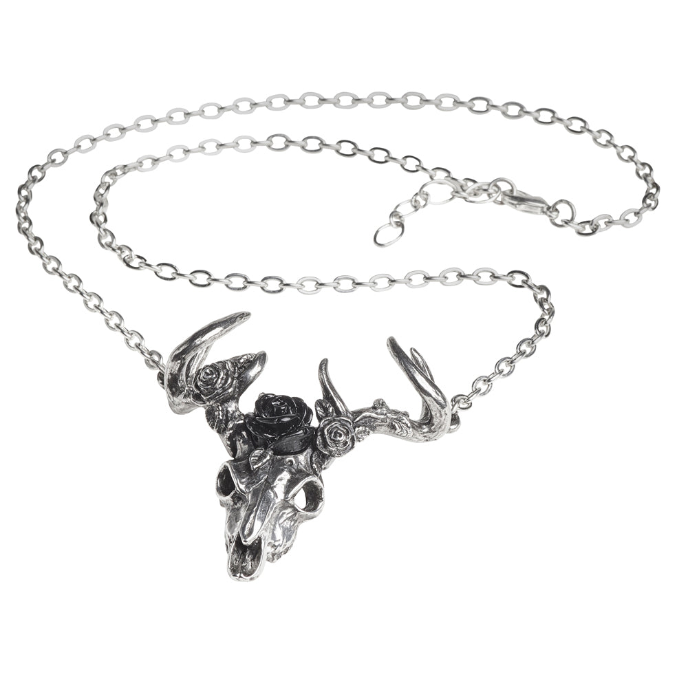 The Stag And Rose Pendant with chain