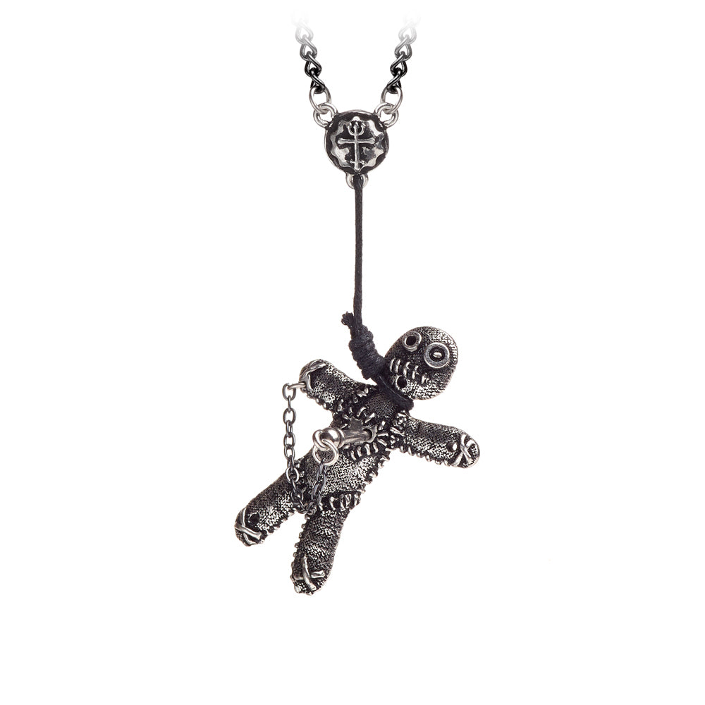 Voodoo Doll Pendant with pin in