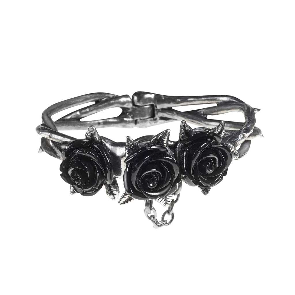 Black Rose Bracelet Front