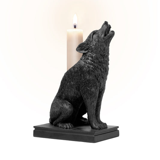 Wolf Candle Stick Holder