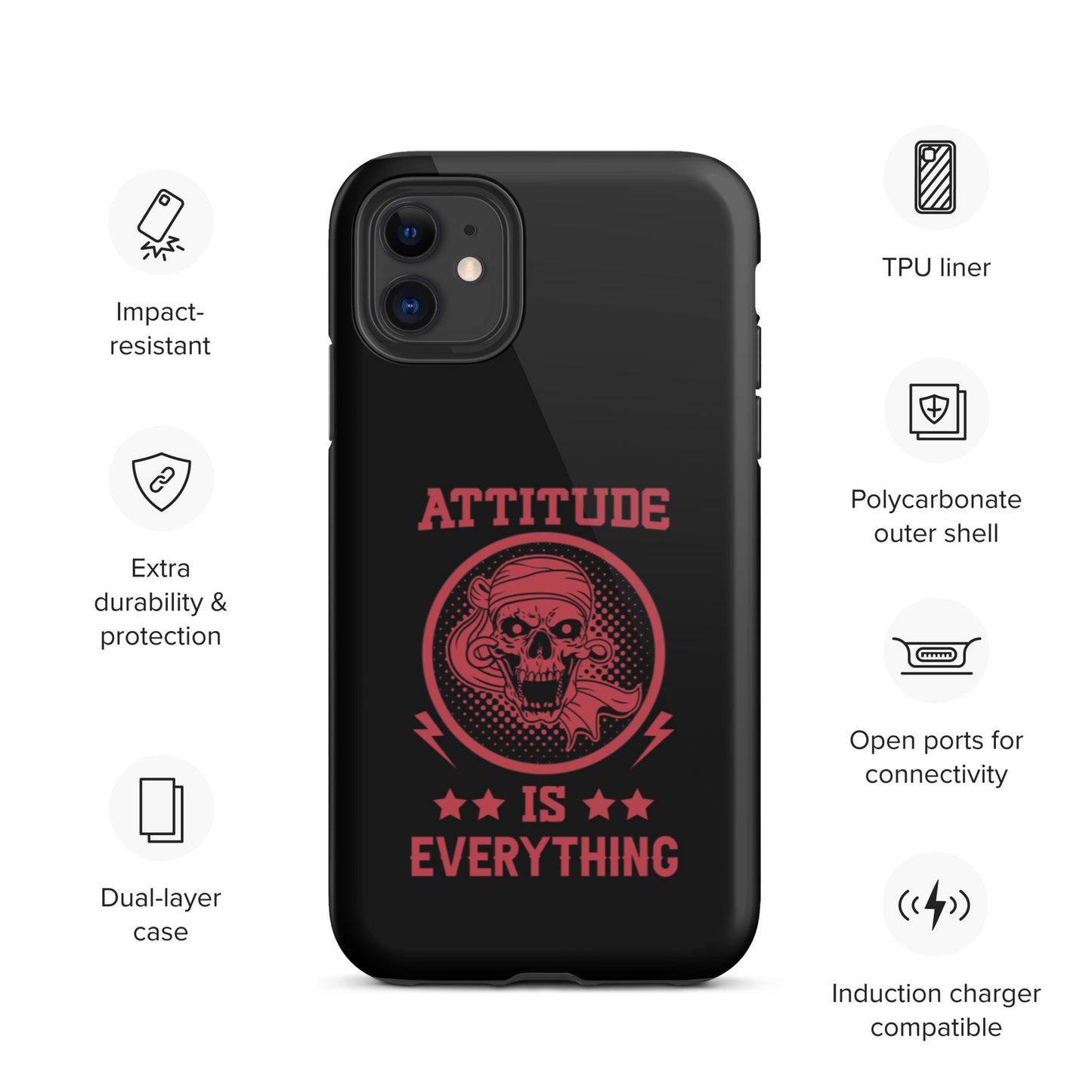 Attitude Is Everything Tough iPhone case