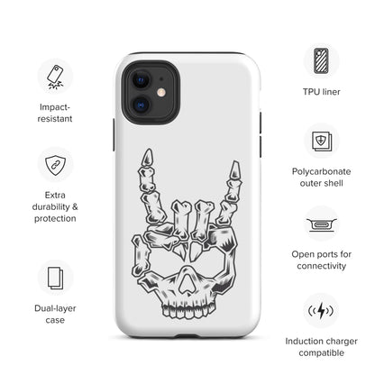 Rock On Skull Head Tough iPhone case