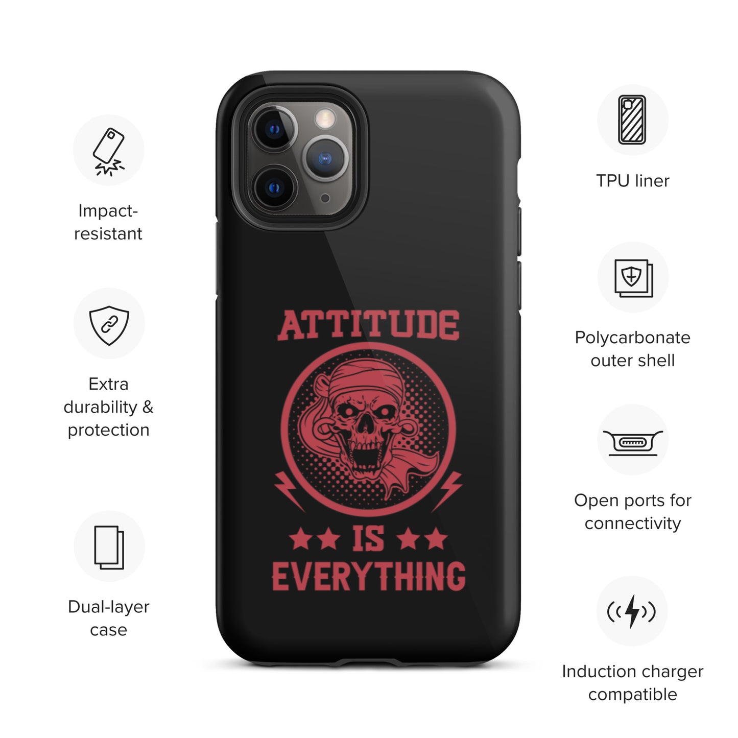 Attitude Is Everything Tough iPhone case