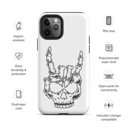Rock On Skull Head Tough iPhone case