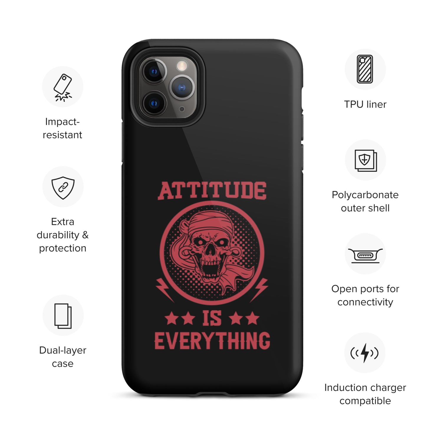 Attitude Is Everything Tough iPhone case