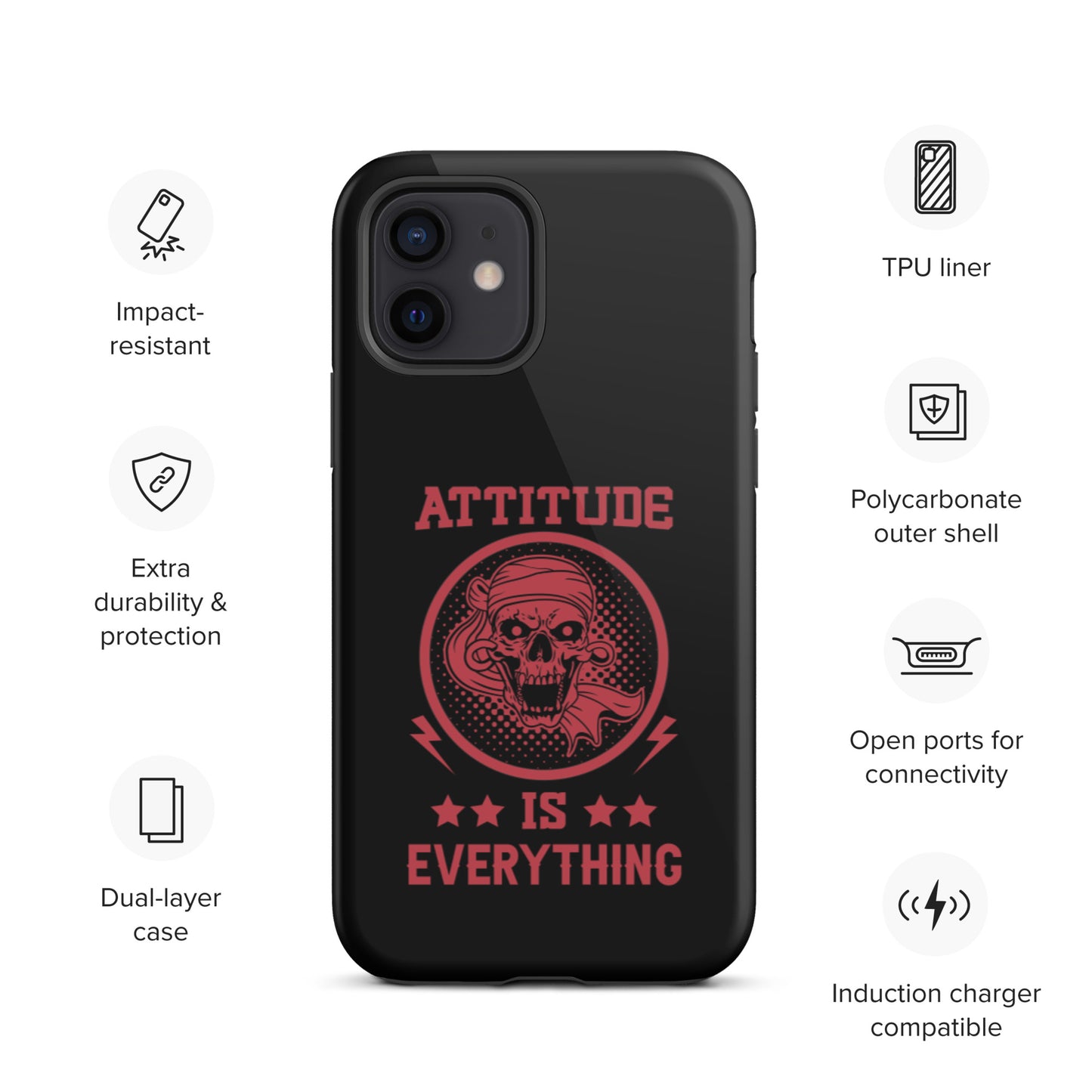 Attitude Is Everything Tough iPhone case