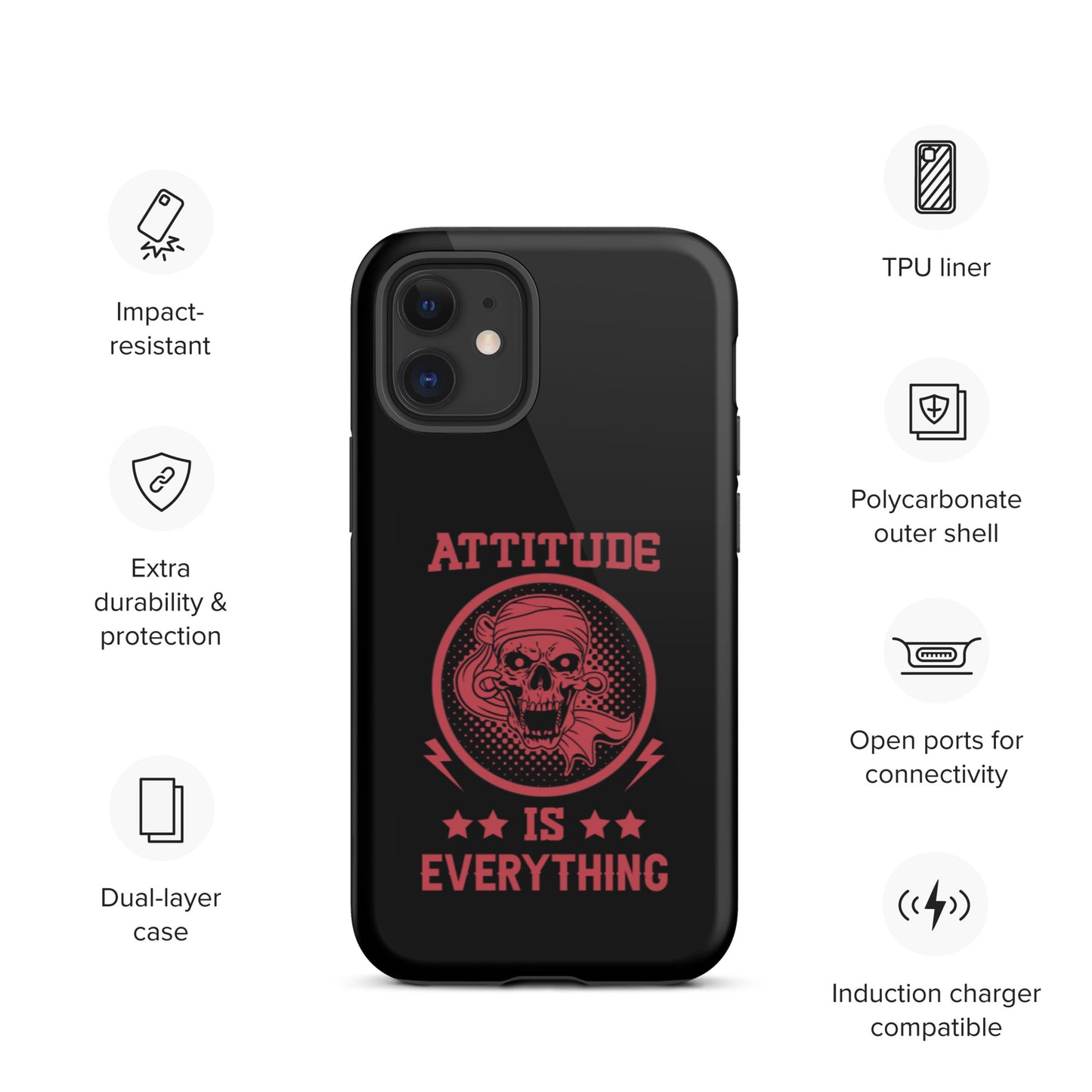 Attitude Is Everything Tough iPhone case