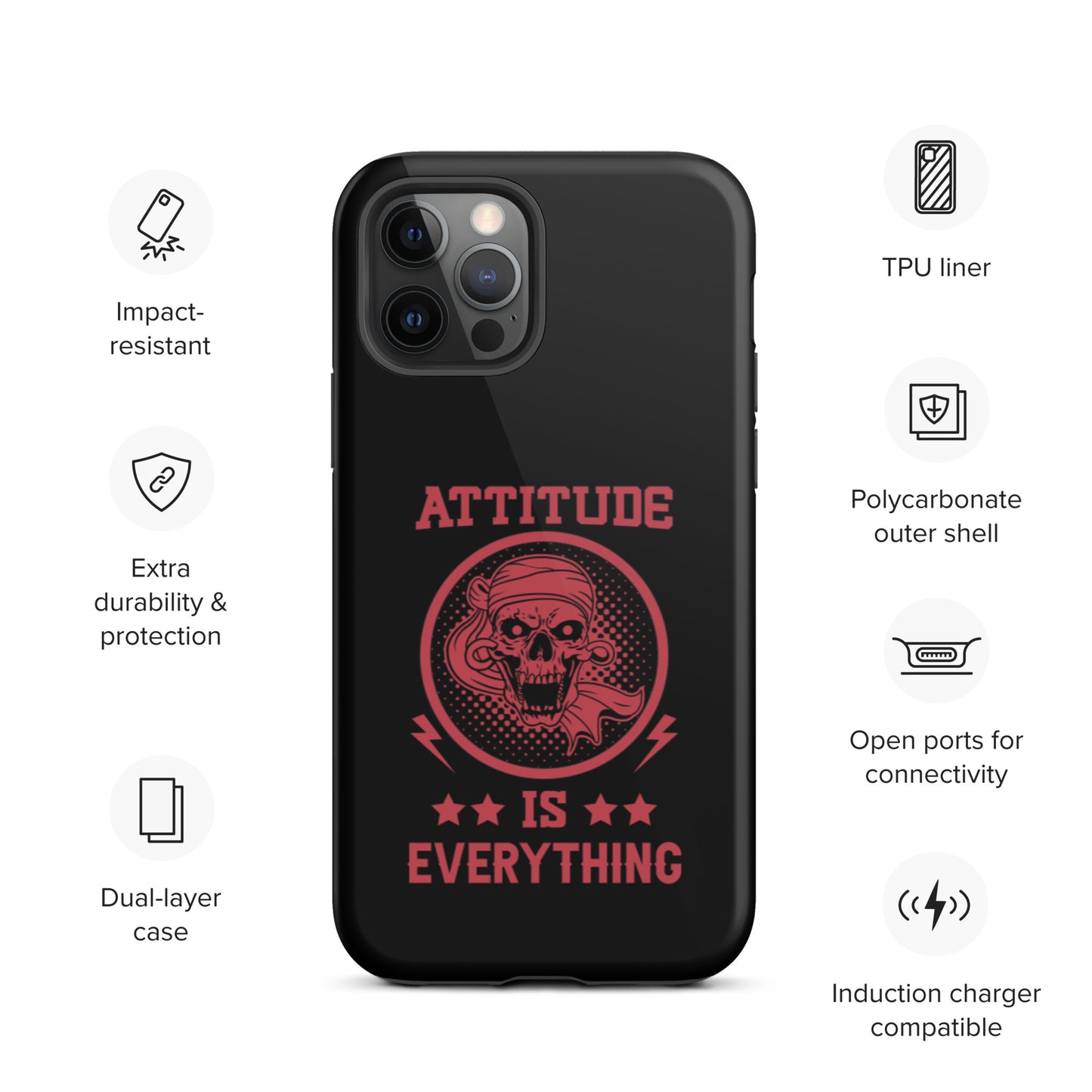 Attitude Is Everything Tough iPhone case