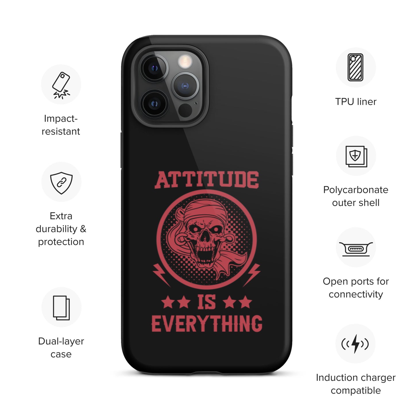 Attitude Is Everything Tough iPhone case