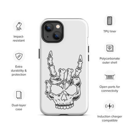 Rock On Skull Head Tough iPhone case