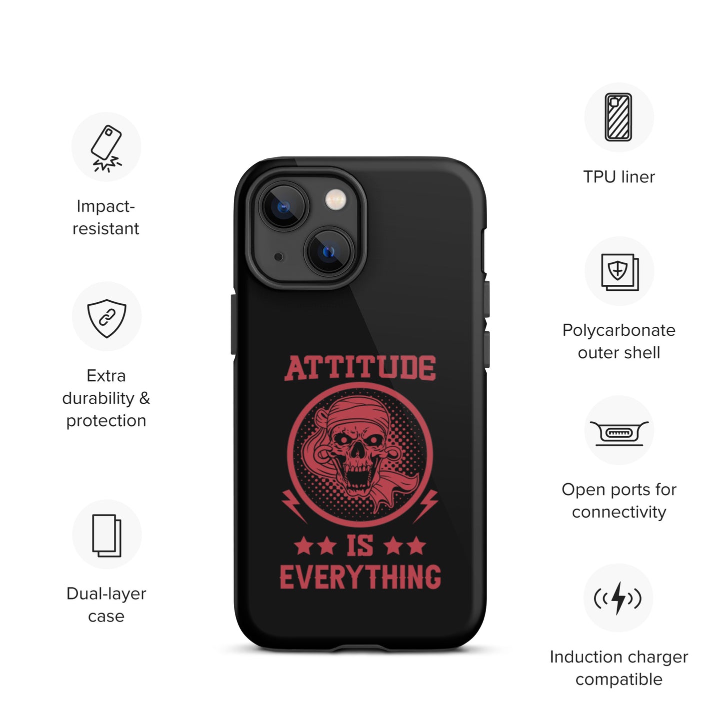 Attitude Is Everything Tough iPhone case