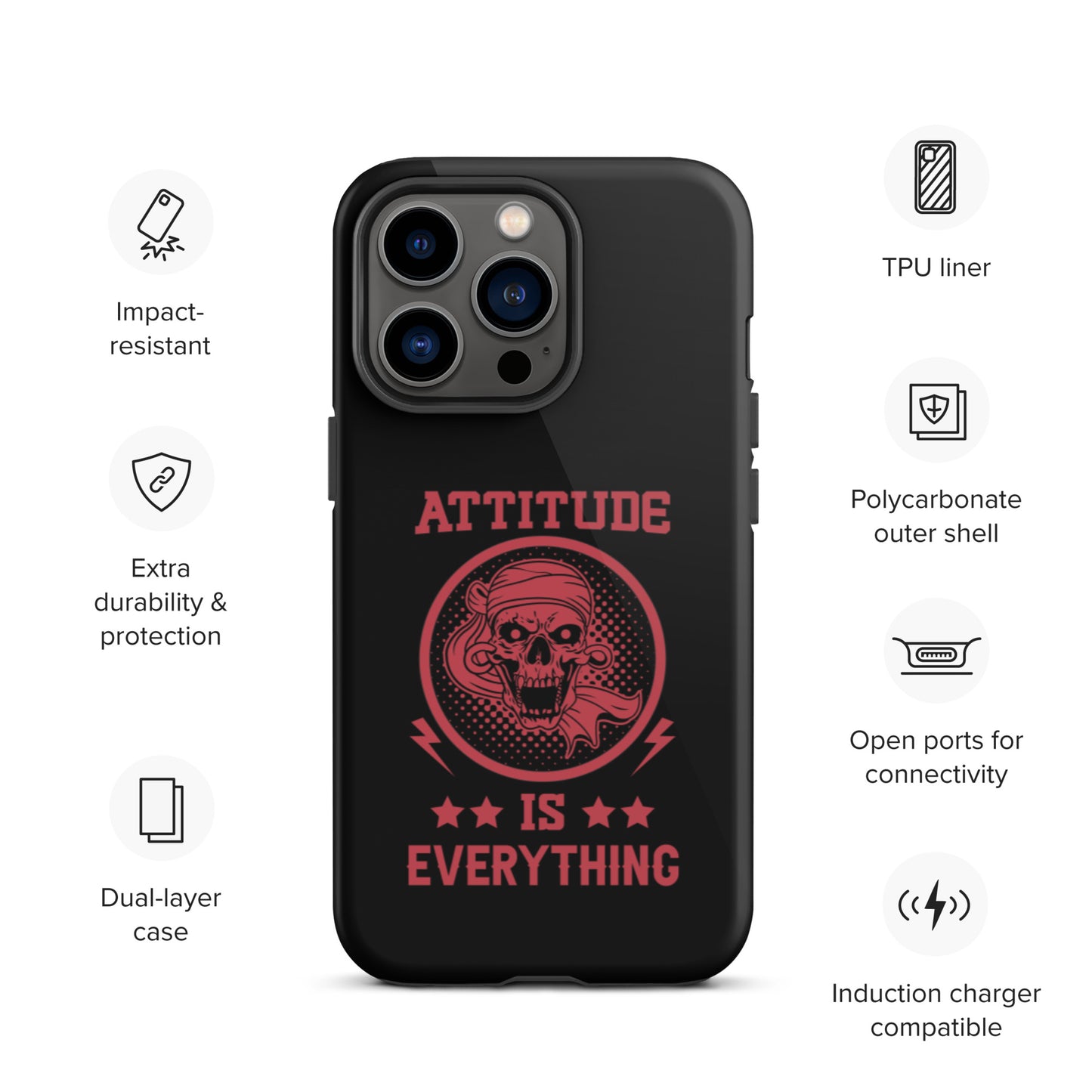 Attitude Is Everything Tough iPhone case