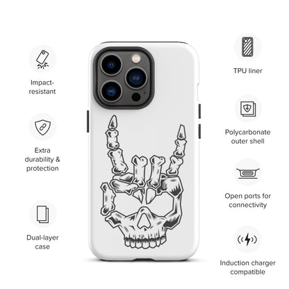 Rock On Skull Head Tough iPhone case
