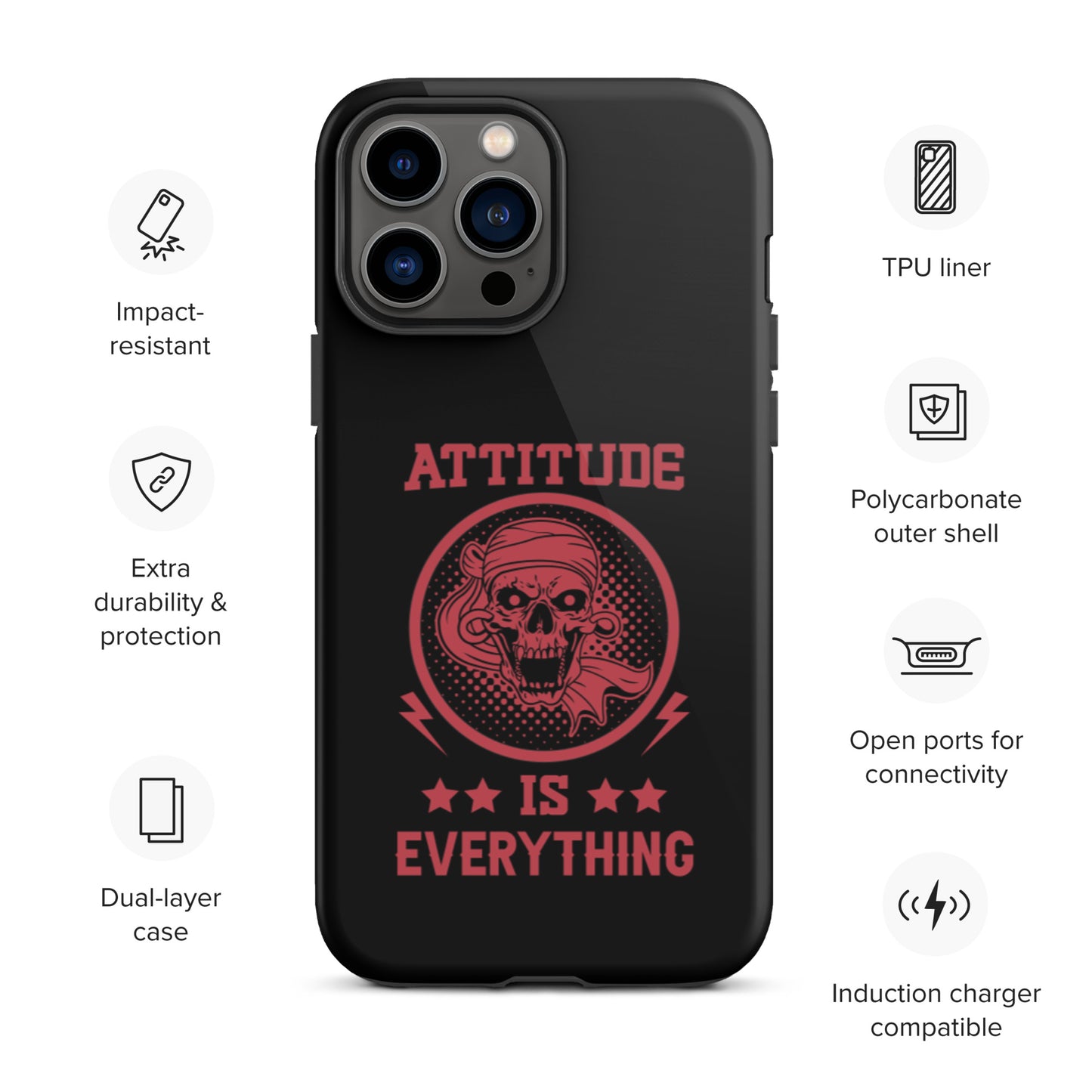 Attitude Is Everything Tough iPhone case