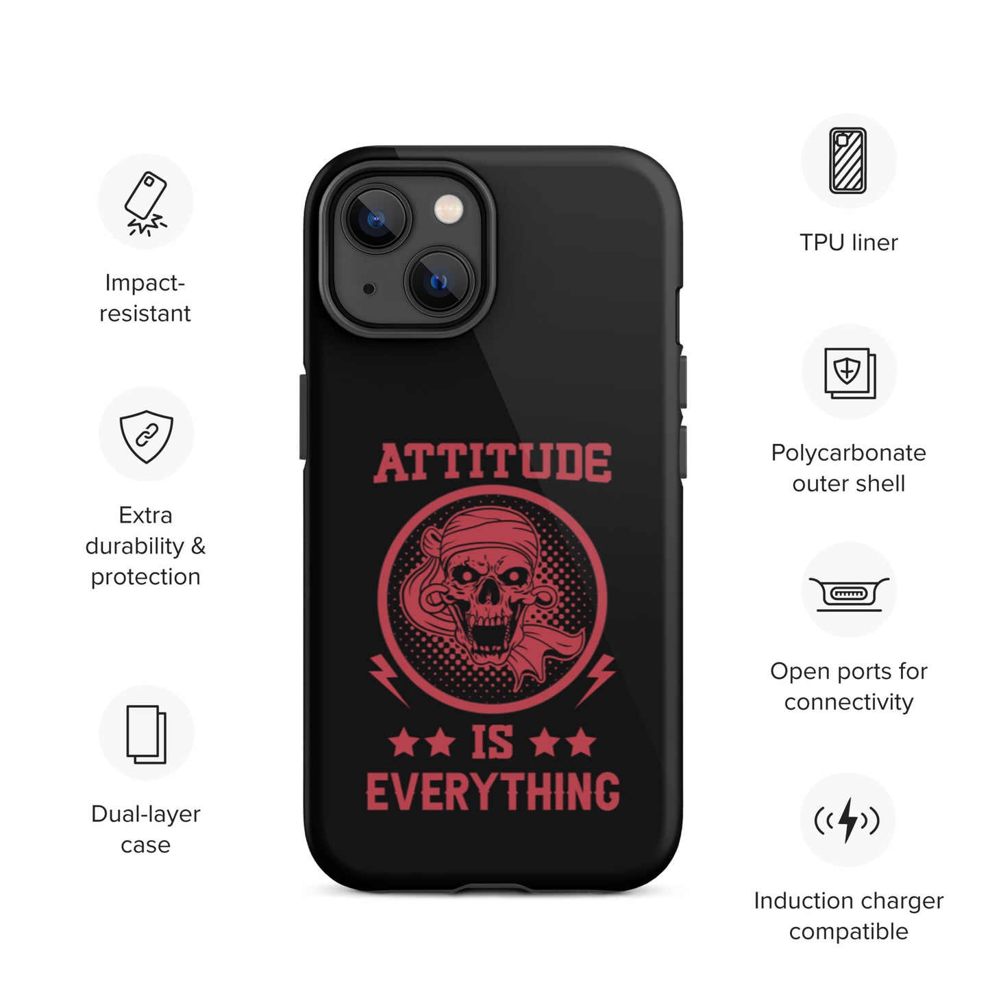 Attitude Is Everything Tough iPhone case