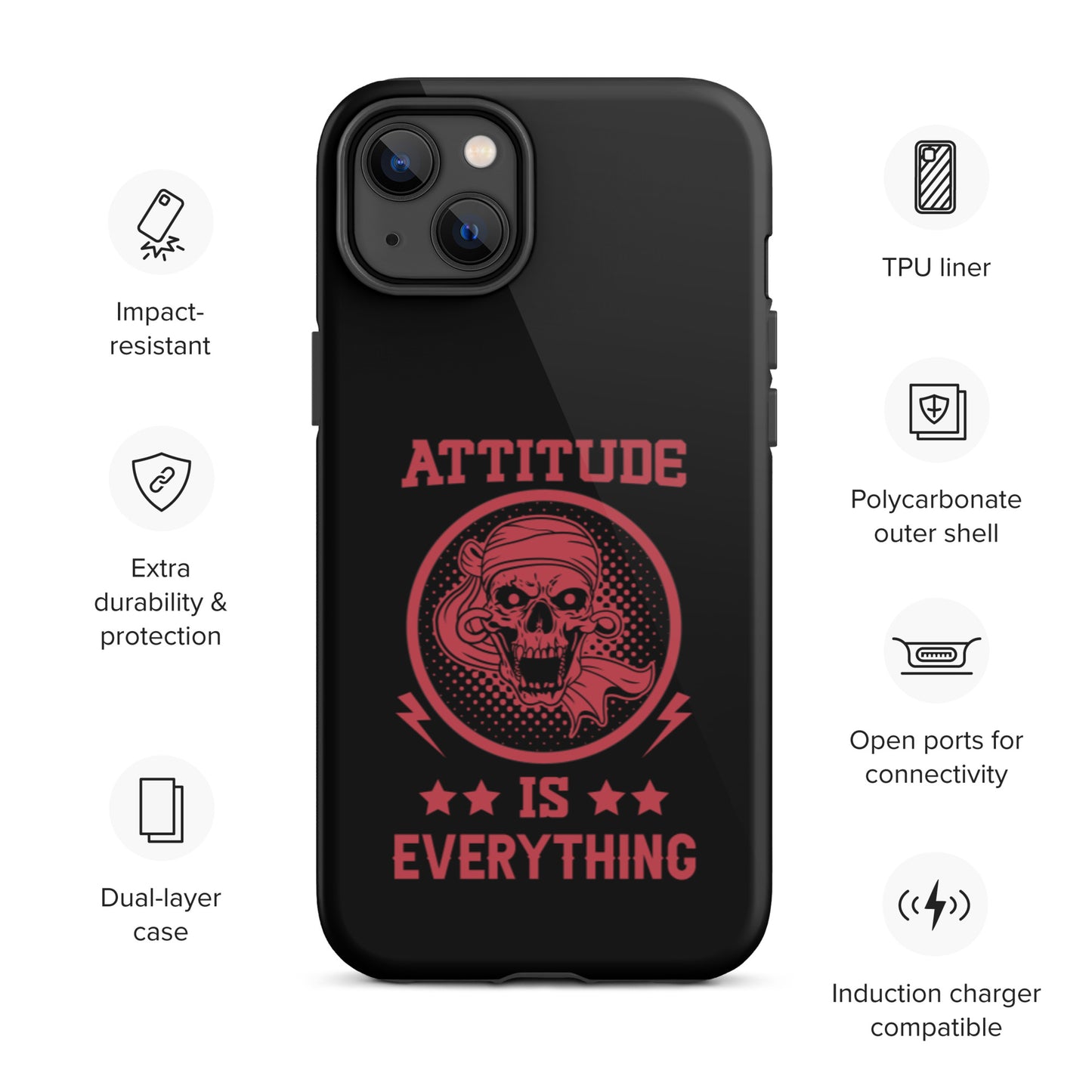 Attitude Is Everything Tough iPhone case