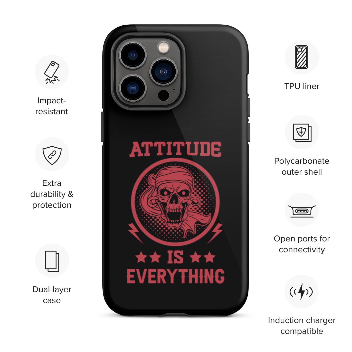 Attitude Is Everything Tough iPhone case