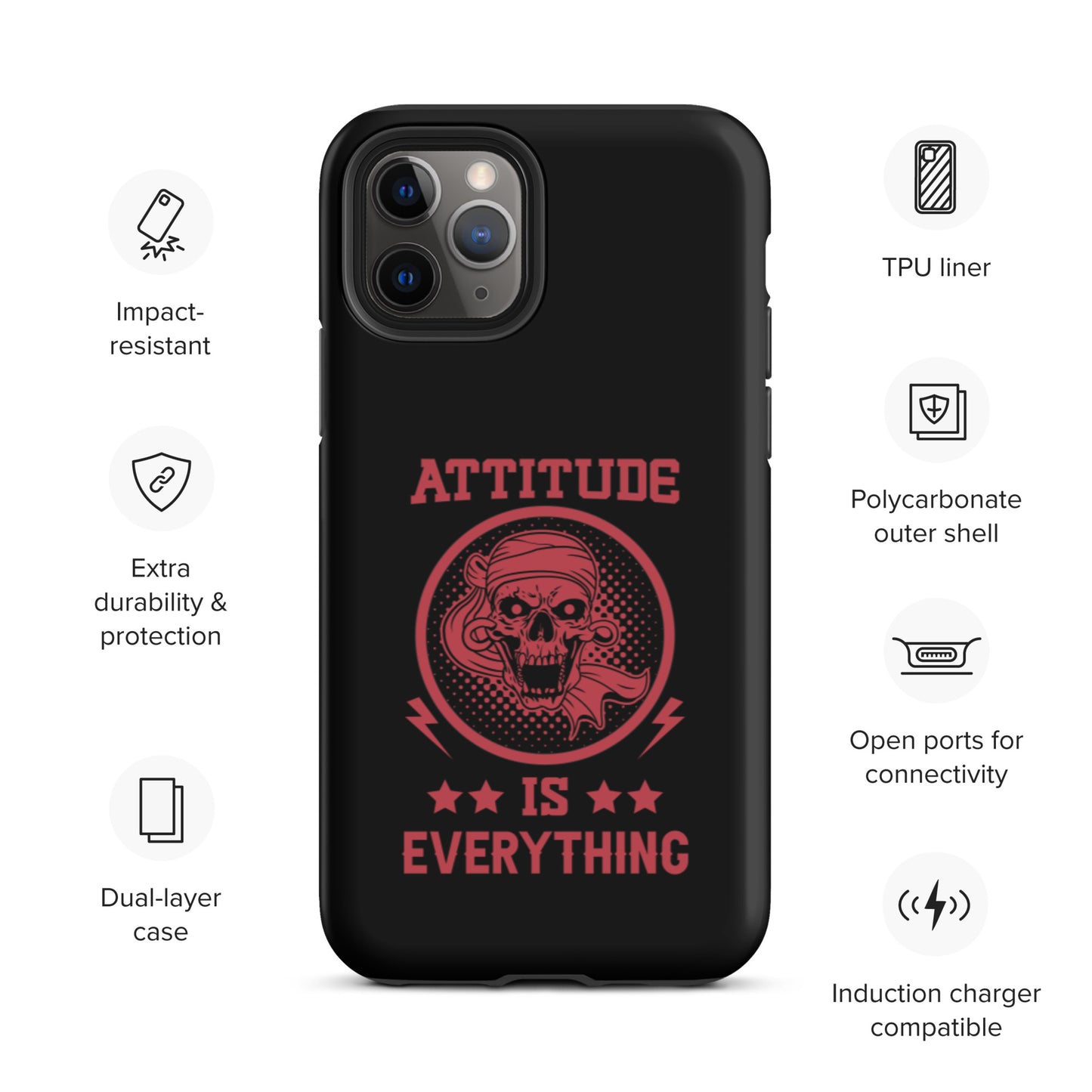 Attitude Is Everything Tough iPhone case