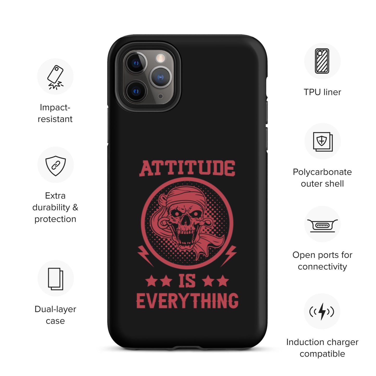 Attitude Is Everything Tough iPhone case