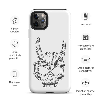 Rock On Skull Head Tough iPhone case