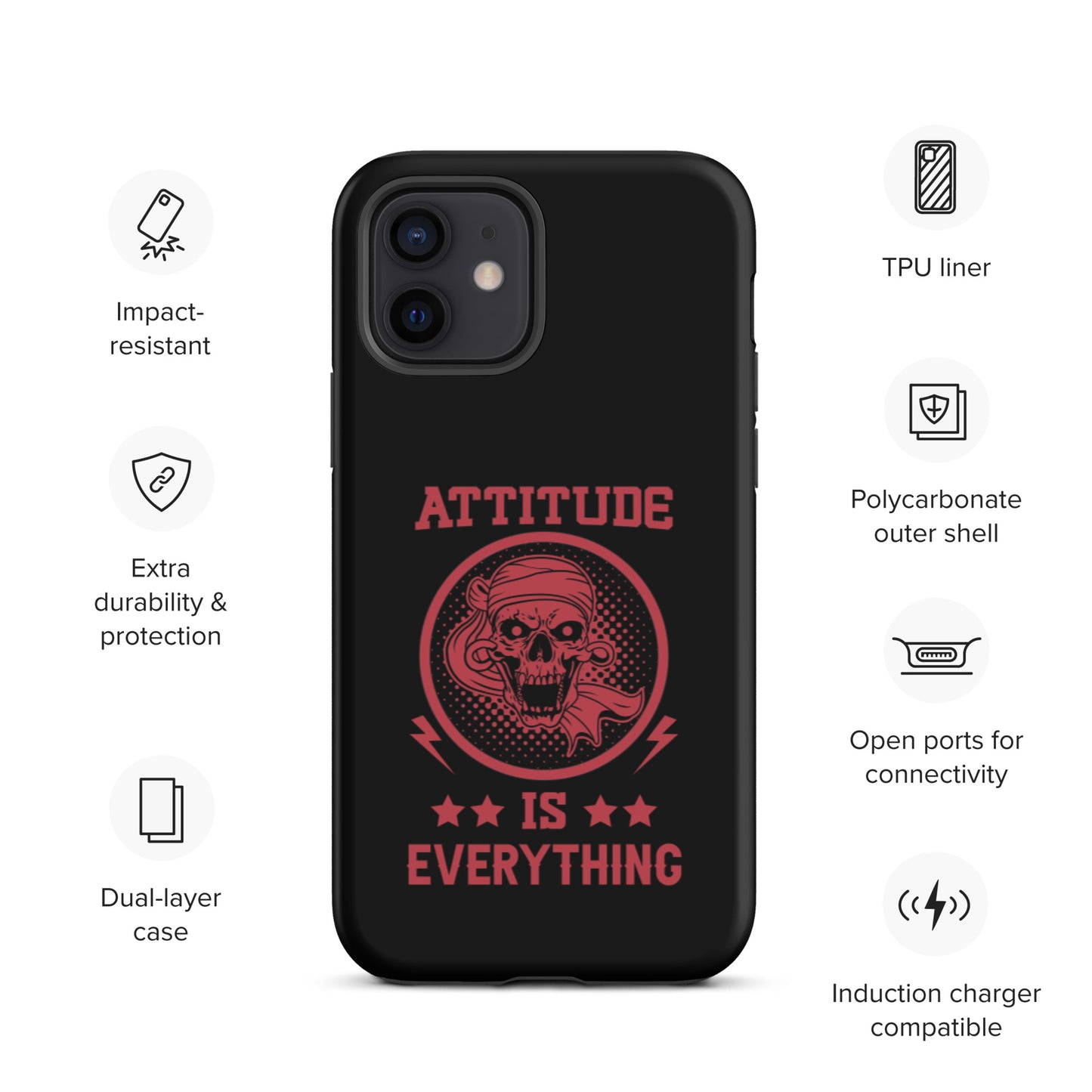 Attitude Is Everything Tough iPhone case