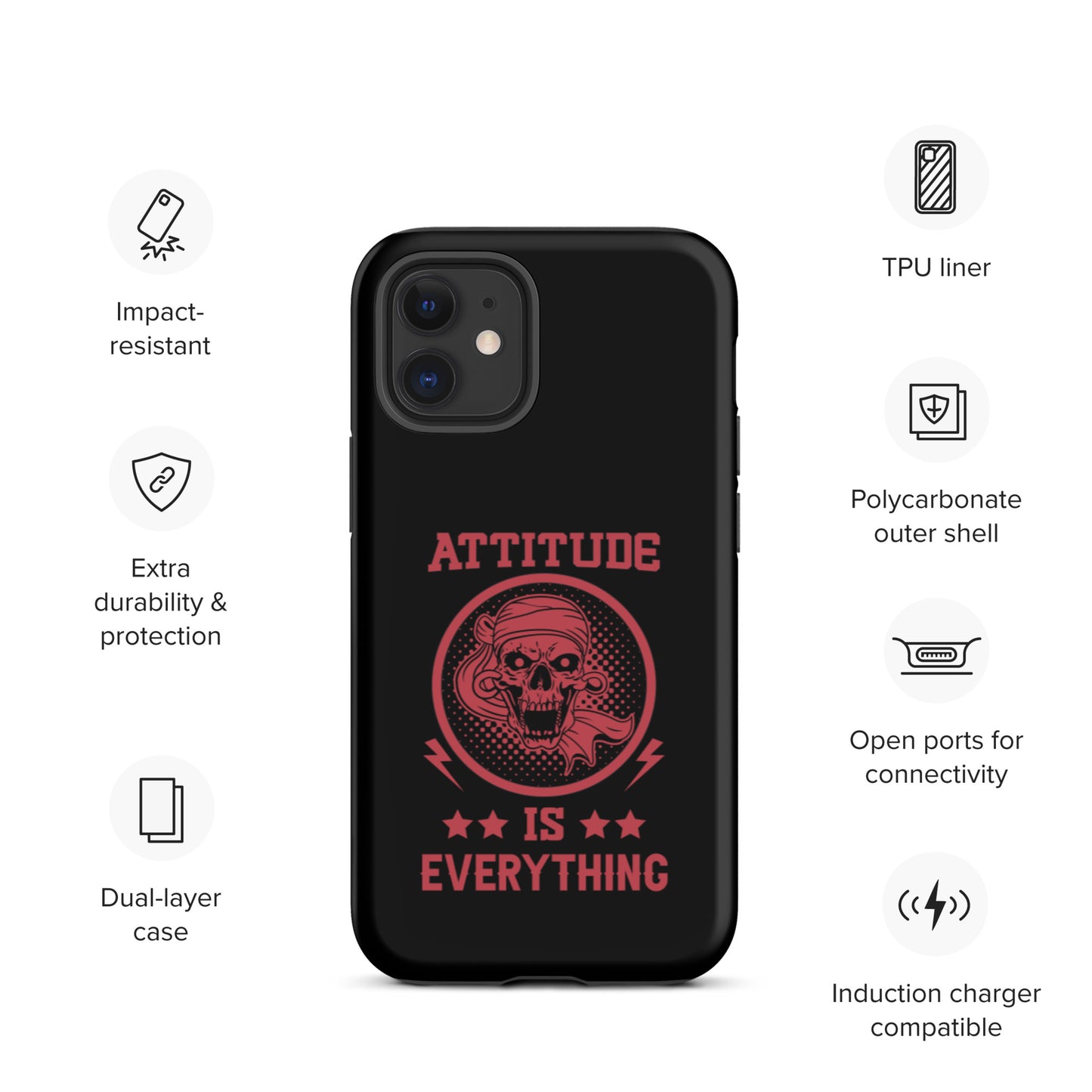 Attitude Is Everything Tough iPhone case