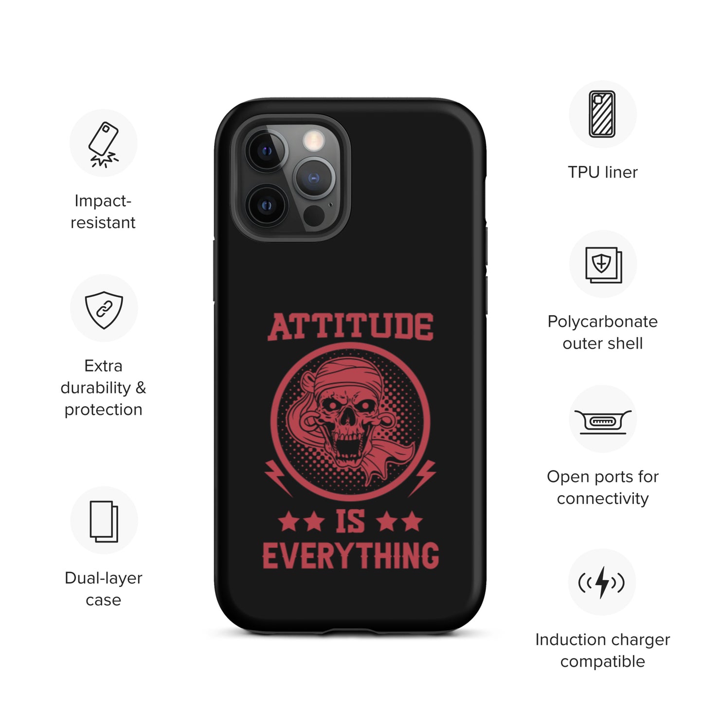 Attitude Is Everything Tough iPhone case